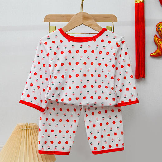 【买一送一！宝宝家居服套装】宝宝套装冰凉舒适，夏日必备！宽松设计，透气冰丝面料，让儿童自由活动。女童长袖长裤设计，不仅透气排汗，还能防止蚊虫叮咬。sh 商品图2