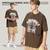 RS男装|2023夏季230克纯棉美式潮牌高街字母网点印花短袖宽松t恤 商品缩略图1