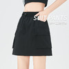 新款高腰休闲工装短裙，冰丝速干面料，清爽舒适，A字设计显瘦，学院风包臀半身裙，时尚百搭，适合各种场合。 商品缩略图1