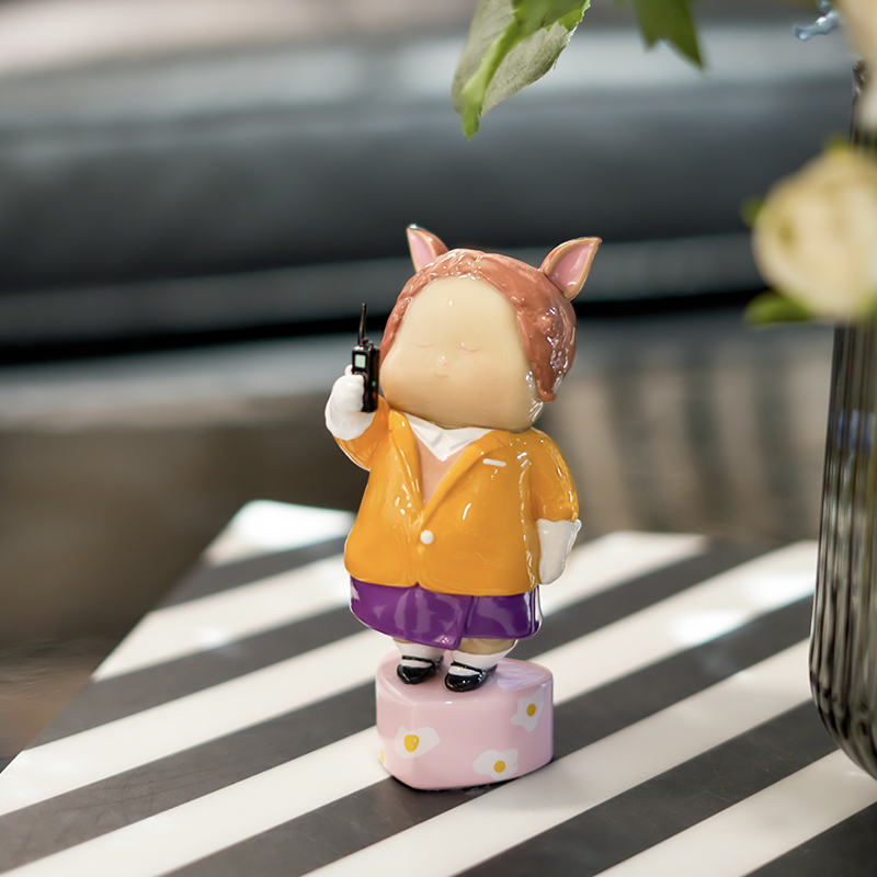 稀奇艺术《欢乐颂》朱喆同款可爱小鹿摆件乔迁新居礼品礼物