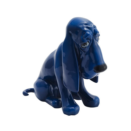 稀奇艺术 向京大师雕塑《单身狗-深蓝》桌面艺术摆件礼品包装 商品图4