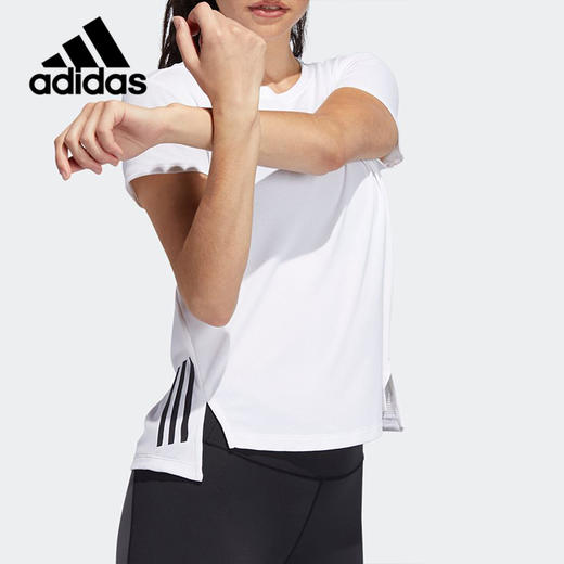 （YY）adidas/阿迪达斯  adidas女子排汗透气训练运动短袖T恤 GJ2739 商品图2