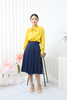 千年情话—梁祝栀黄色、凝脂色缎面衬衣LZ3F02 商品缩略图2