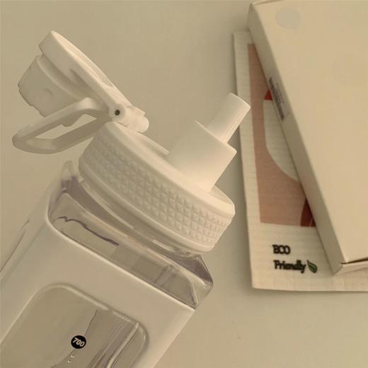 「小红书同款」水杯女生颜值大容量塑料吸管杯夏季便携式运动水壶餐饮用具 商品图3