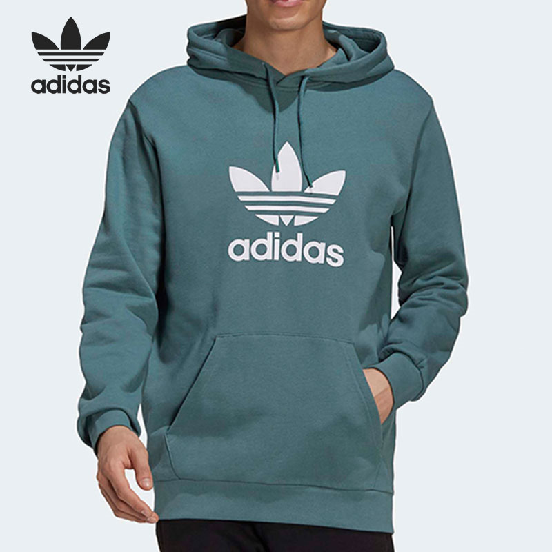 （YY）adidas/阿迪达斯  adidas三叶草TREFOIL HOODIE 男子休闲卫衣 GN3461