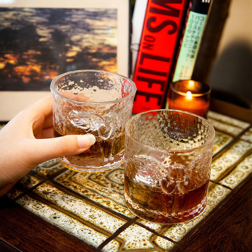 稀奇艺术威士忌玻璃水杯子创意浪漫送男女朋友赠送冰块礼盒装 商品图3