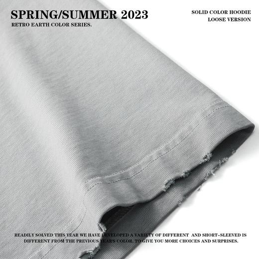 RS男装|320克重磅美式高街复古洗水做旧短袖T恤男女宽松街头半袖t 商品图2