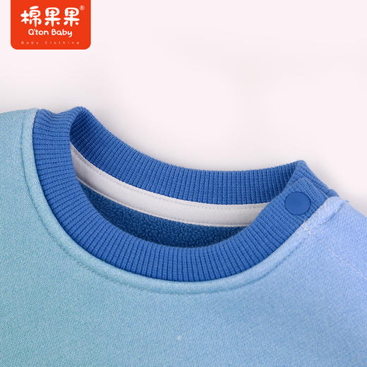棉果果秋季新品男童圆领加绒套头卫衣M312180423464 商品图4