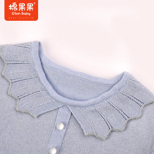 棉果果秋季新品女童气质包芯纱毛线棉线网纱棉线连衣裙M322700523419 商品图4