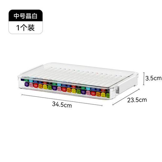 【拼图积木收纳小能手】透明拼图收纳盒 乐高积木分类整理盒 防尘大容量透明玩具收纳盒 扁平浅盒 找物更便捷 商品图5
