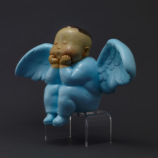 稀奇艺术雕塑瞿广慈《天使比比》人物桌面摆件客厅饰品高端艺术品 商品图1