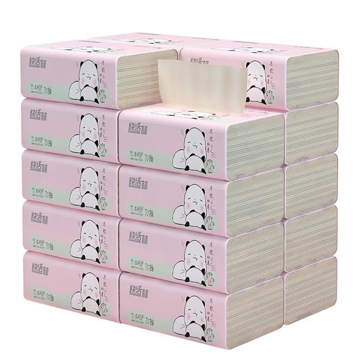 【原生木浆纸巾！40包一整箱】40包整箱纸巾，亲肤柔韧，三层加厚，吸水力强，不含荧光剂、不易掉屑，纸抽家用卫生纸，竹浆面巾纸，饭店餐巾纸抽纸 商品图4