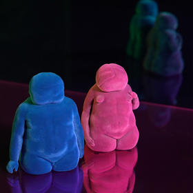 稀奇艺术向京作品《亚当与夏娃》植绒桌面摆件家居装饰轻奢礼物