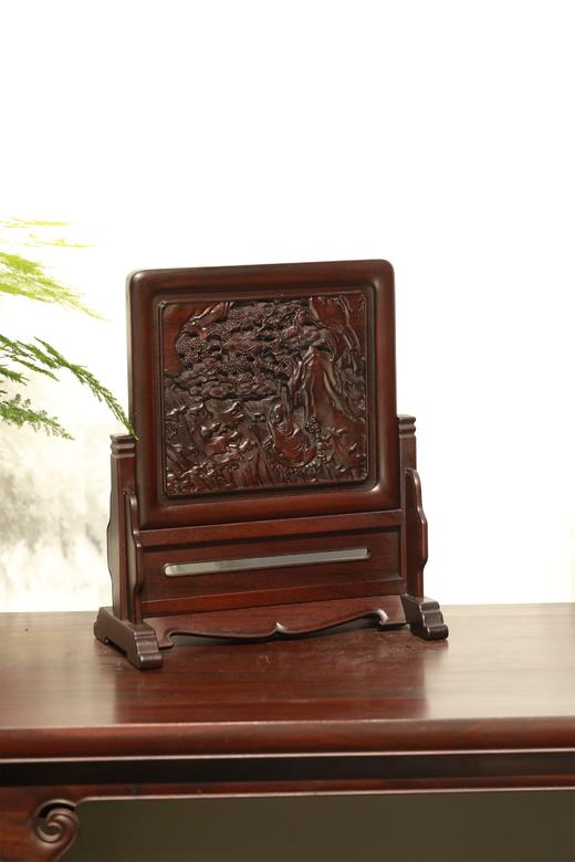 圣人泛舟°明式简座小插屏 商品图1