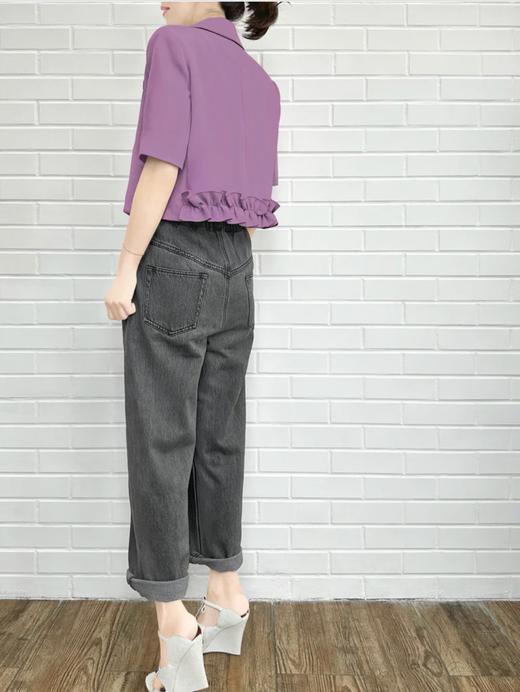 TYNVIE 短袖西装外套 - 紫色 商品图5