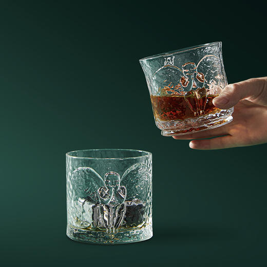 稀奇艺术威士忌玻璃水杯子创意浪漫送男女朋友赠送冰块礼盒装 商品图2
