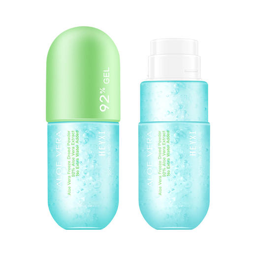 【第二件立减5元】HEYXI韩媛熙胶囊芦荟胶，安全纯净的大自然补水保湿精华，有效修复收缩毛孔，祛痘去印。300ml长效补水，让肌肤保持活力水润。 商品图4