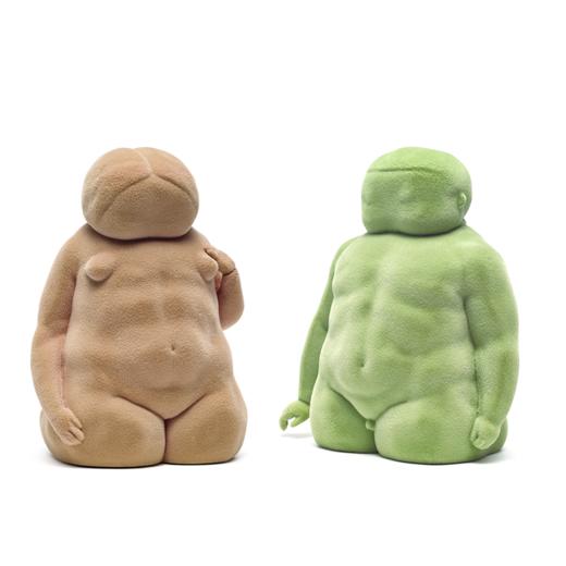 稀奇艺术向京作品《亚当与夏娃》植绒桌面摆件家居装饰轻奢礼物 商品图4