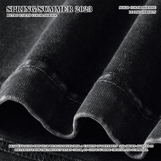 RS男装|2023夏季320G重磅高街复古蜡染水洗做旧短袖潮牌宽松t恤男 商品图3