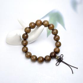 绿檀单圈手串-中国结圆珠12