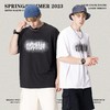 RS男装2023夏季日常休闲宽松短袖网眼发泡字母印花潮牌短袖男T恤 商品缩略图0