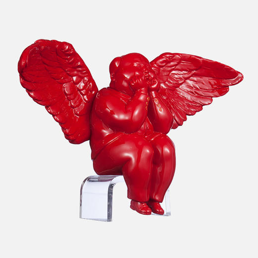 稀奇艺术雕塑摆件瞿广慈作品《双喜天使》限量999件配礼物包装盒 商品图2