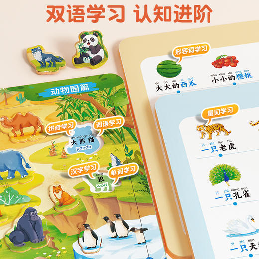 【斗半匠】宝宝识字拼图全套 商品图2