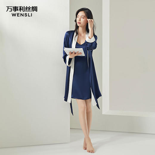 万事利“之夏”真丝睡袍 商品图3