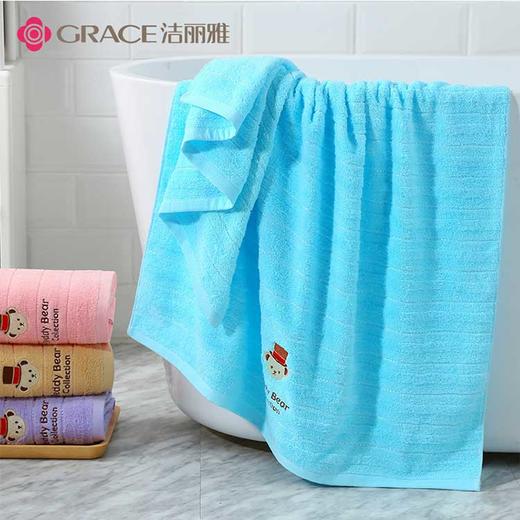 【纯棉吸水可爱浴巾】柔软亲肤舒适吸水 单条装 商品图2