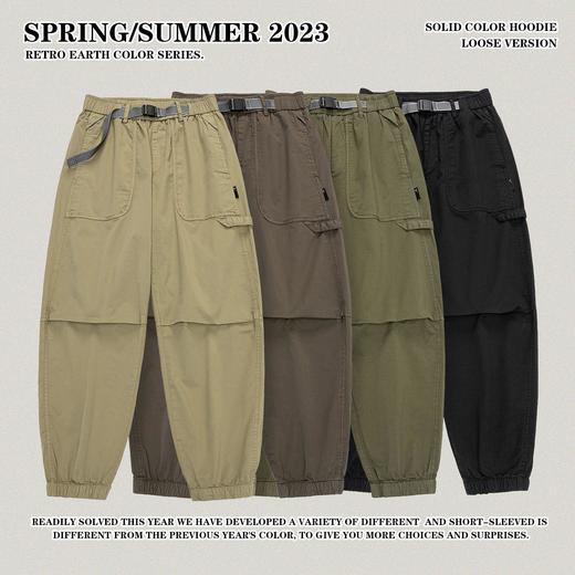 RS男装|山系户外夏季新款宽松卡扣腰带设计束脚裤户外男士工装裤 商品图2
