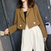 【韩版小西装外套】2023春秋新款 宽松休闲Polo领 短款洋气西服上衣  面料有质感不变形  时尚设计修身显气质 商品缩略图2