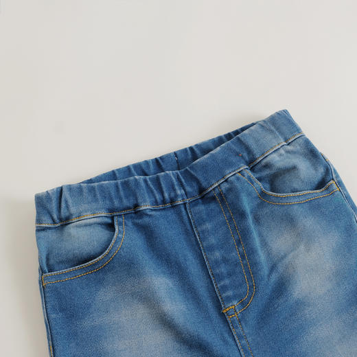 【马克珍妮 芦芙】秋装新款 女童复古牛仔裤喇叭裤231766 商品图3