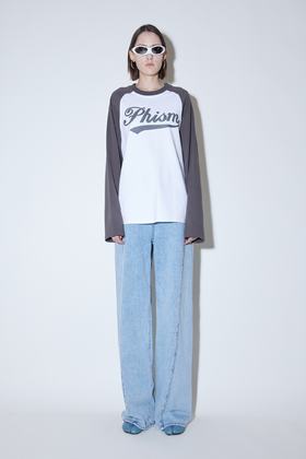 熊猫叉肩长袖T恤