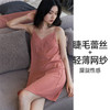 遐性感睡裙高品质仿真丝法国缎家居服女前后V领细肩带美背吊带裙 商品缩略图2