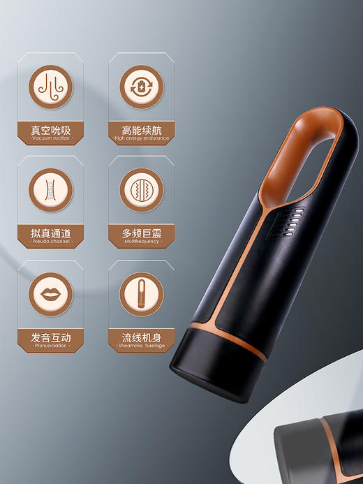 全自动多功能 震动+吮吸+语音 超性价智能飞机杯 商品图4