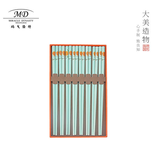 【玛戈隆特】玉堂富贵8双装家用陶瓷筷子家用高档耐高温 商品图0
