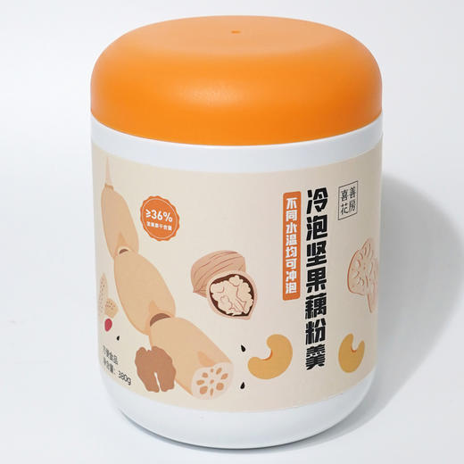 喜善花房 冷泡坚果藕粉羹380g/罐 商品图5