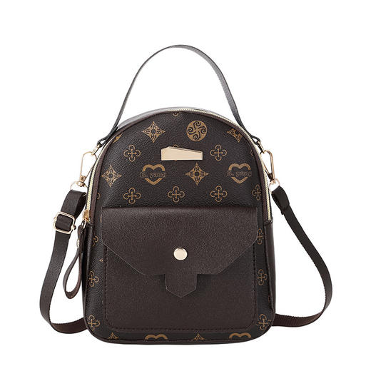 花料背包2023黛唯梵时尚双肩包女包包女清新甜美学生书包 商品图4