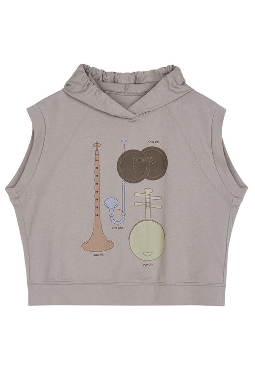 jnby  23年秋款  背心式连帽套头卫衣  1N7413170 商品图0