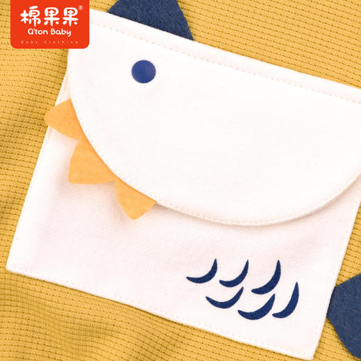 棉果果秋季新品男童卡通华夫格套头卫衣M312180223465 商品图4