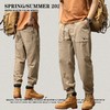 RS男装|山系户外潮牌工装裤2023夏新品潮牌宽松纯色束脚休闲裤男 商品缩略图0
