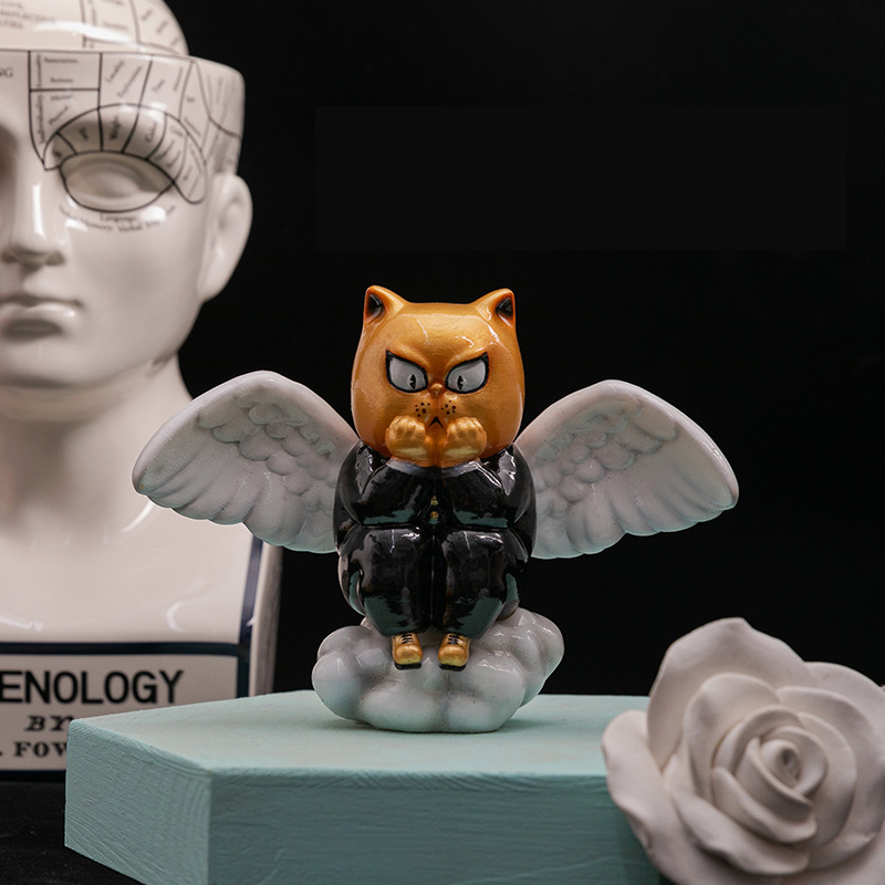 稀奇艺术《mini天使比比 铃木亿万》卧室装饰桌面摆件迷你雕塑