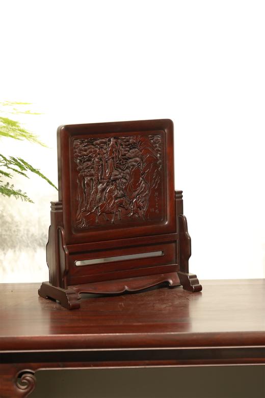 踏雪寻梅° 明式简座小插屏 商品图1