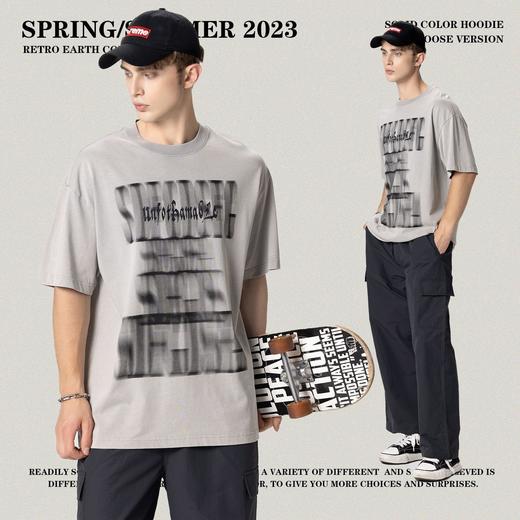 RS男装|重磅270克复古水洗做短袖t恤美式高街宽松休闲男士潮牌t恤 商品图1