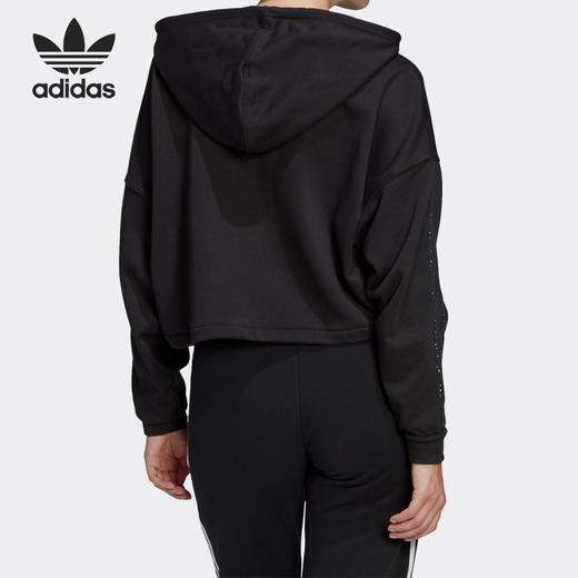 （YY）adidas/阿迪达斯  adidas三叶草新款女子运动连帽卫衣套头衫 GC6792 商品图1