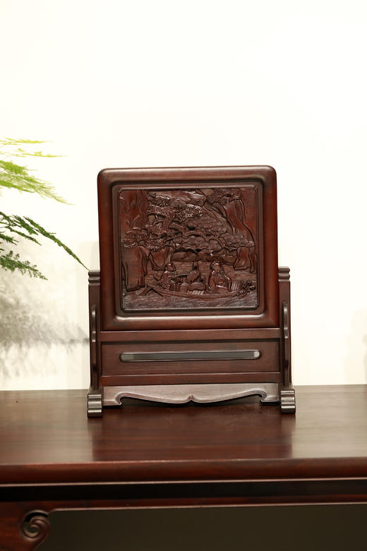 赤壁夜游°明式简座小插屏 商品图4