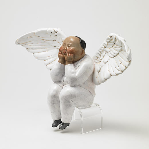 稀奇艺术雕塑摆件瞿广慈作品《节庆男/女天使》精美礼物包装 商品图4