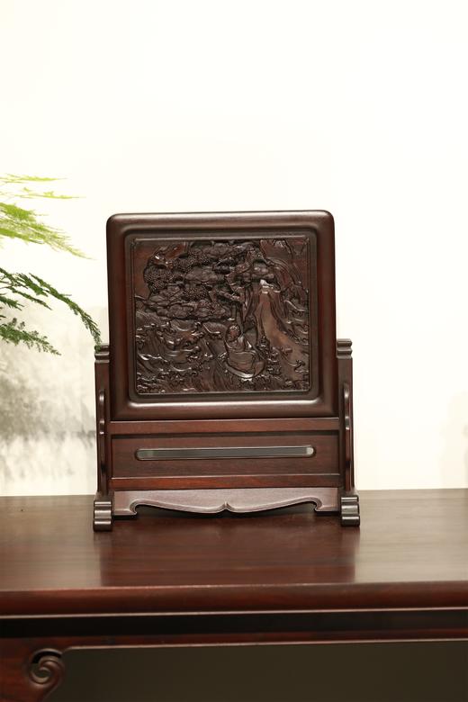 圣人泛舟°明式简座小插屏 商品图0