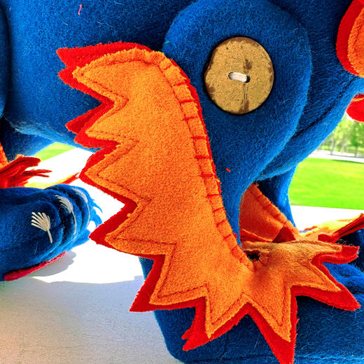 深山集市·卓凡林手工潮玩艺术品一经典雪狮布偶 商品图3