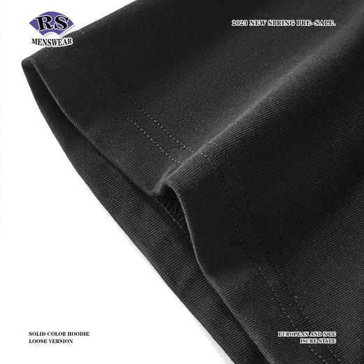 RS男装|2023夏季卡通字母绒面发泡印花短袖跨境欧美休闲简约T恤男 商品图3